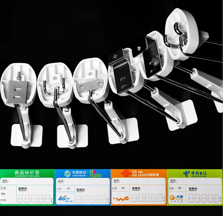 Supermarket Shop Store Anti-theft Security Plastic Shelf Lock Pegboard Slatwall Display Hook
