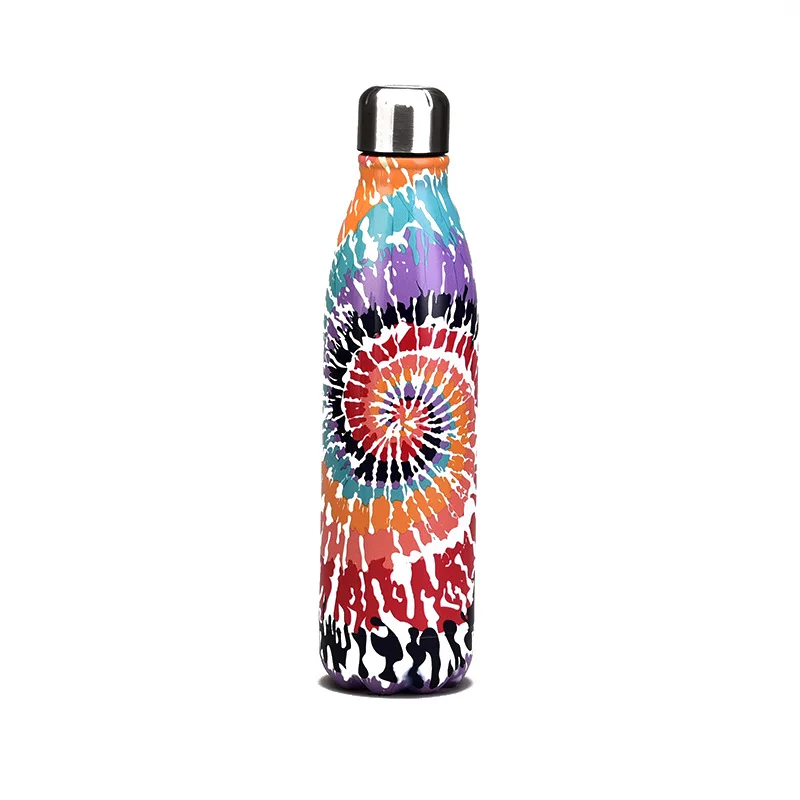 Wholesale 17oz ounce stainless steel vacuum insulated water bottle double cola shaped insulated water bottle