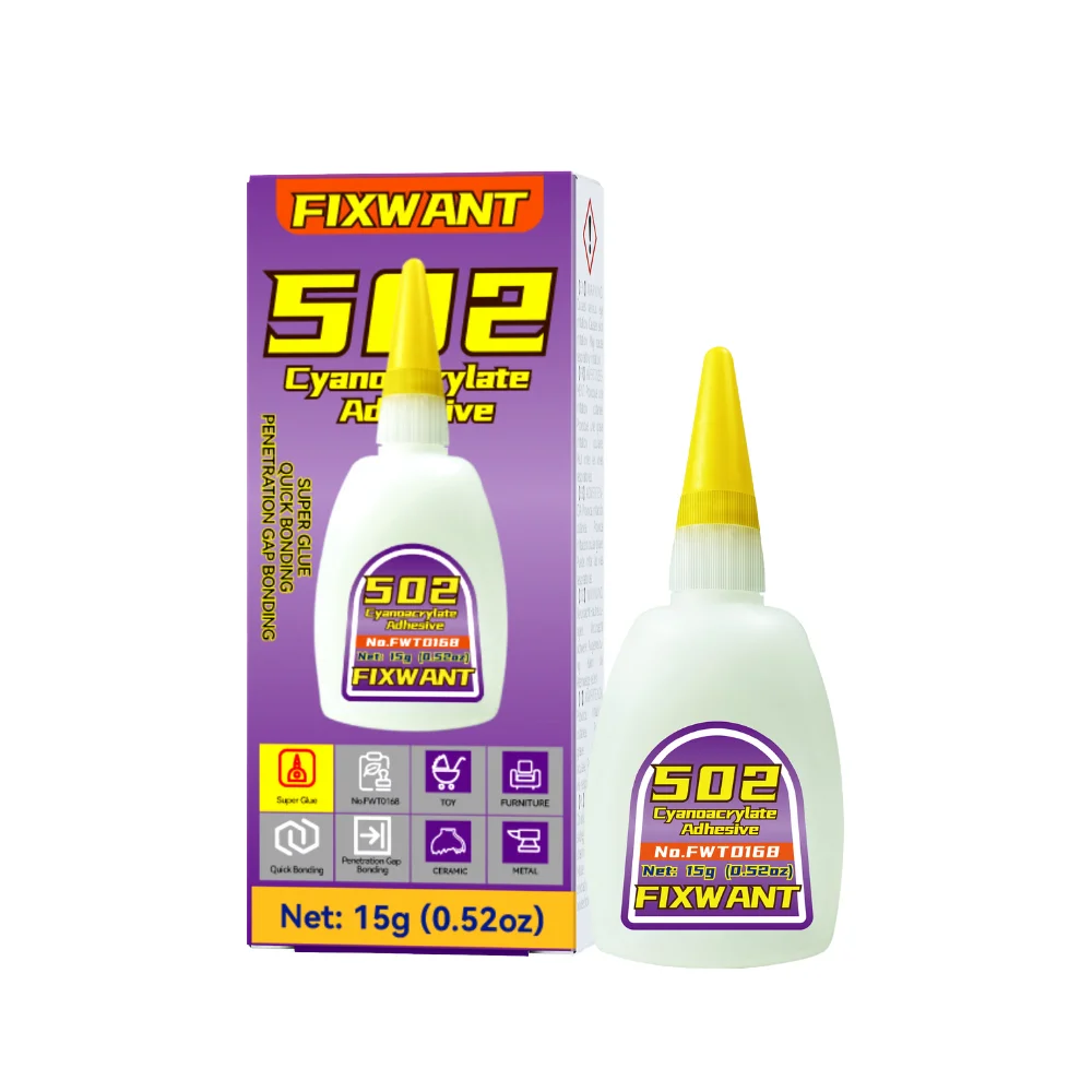 FIXWANT 502 суперклей Быстросохнущий цианоакрилатный клей для кожи резиновая древесина металл прочная связка инструмент жидкого клея 15 г