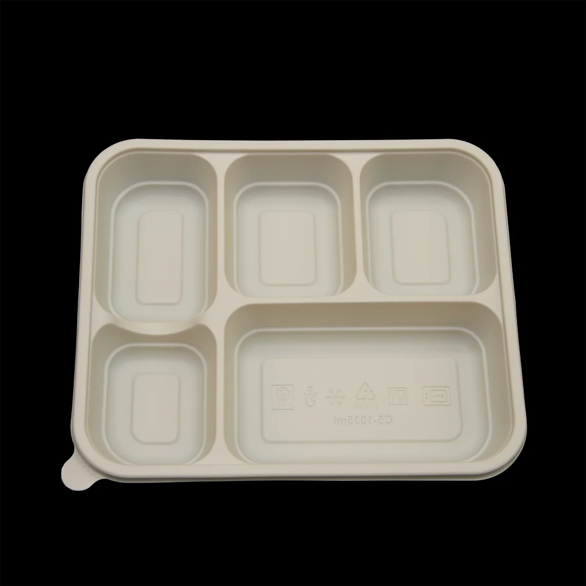 Degradable corn starch packaging bowl/biodegradable disposable plates bagasse sugarcane food tray