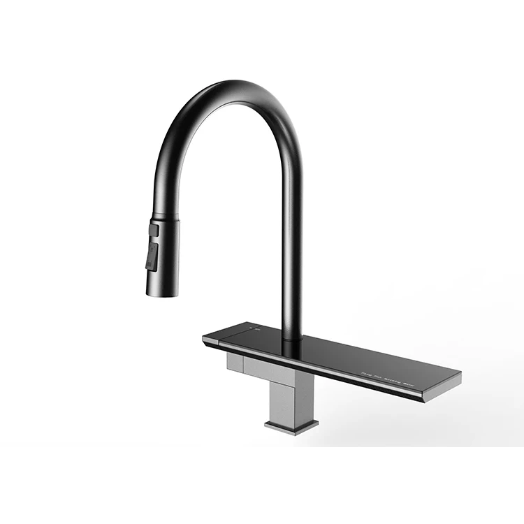 Pull Down Kitchen Sink Faucet 304 Stainless Steel Waterfall Faucet Kitchen Sink Tap