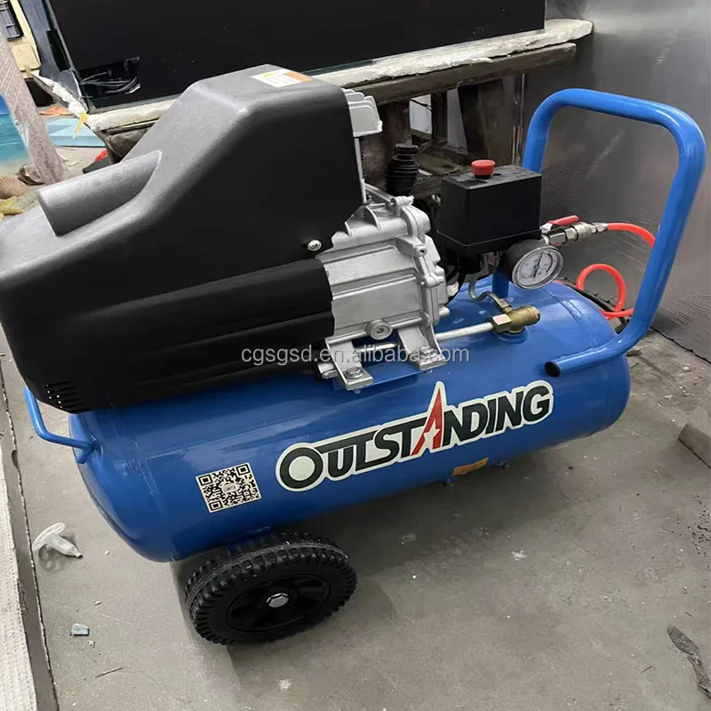 Bison 120 Psi 50 л портативный двухступенчатый бесшумный поршневой воздушный компрессор для пневматических инструментов