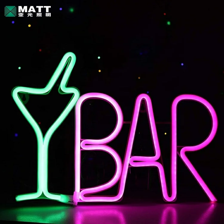 Matt drop shipping manufacturers led beer open coffee neon sign custom store signs led bar sign neon for advertising custom