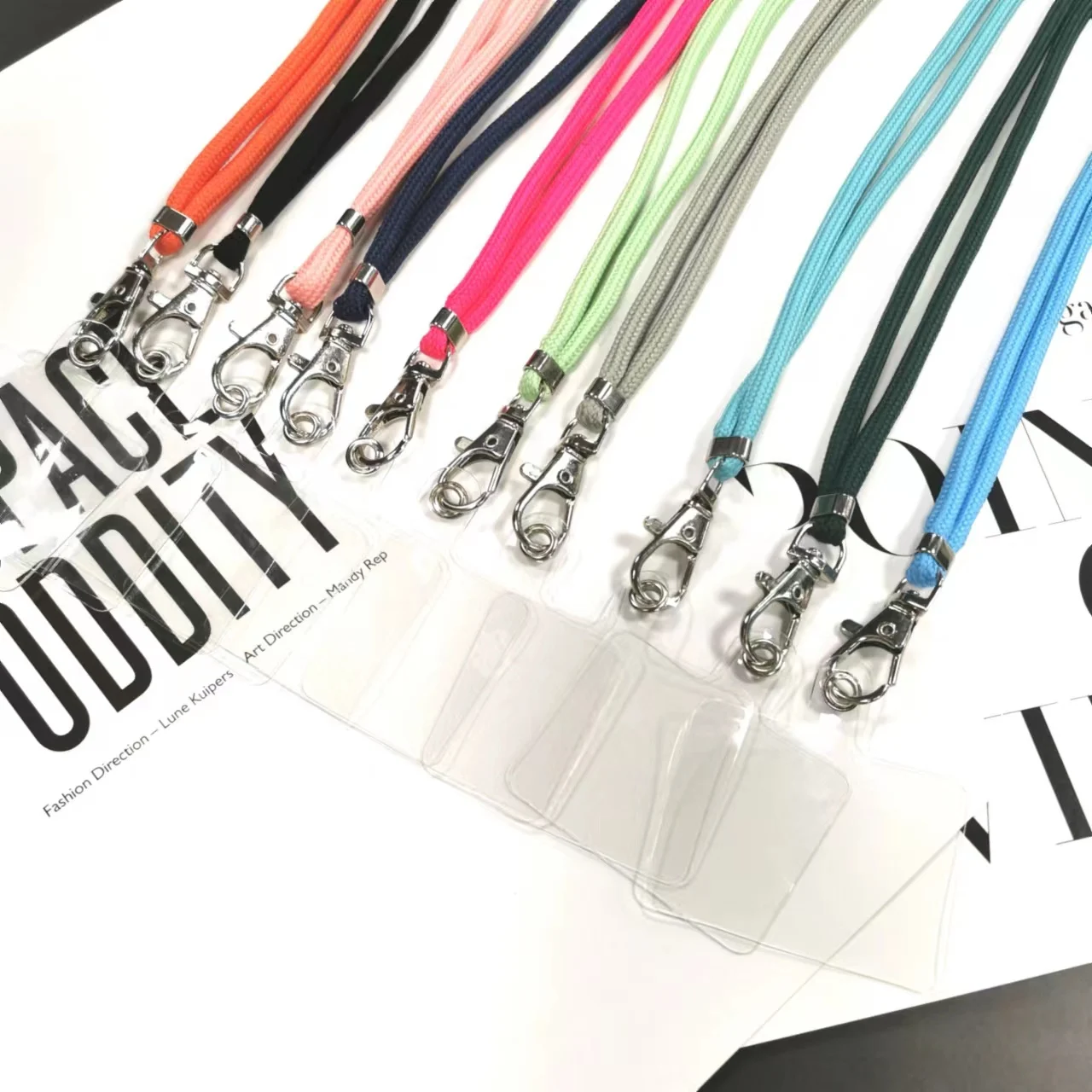 Morden Style Strap Patch Nylon Tether Pad Adjustable Phone Lanyard