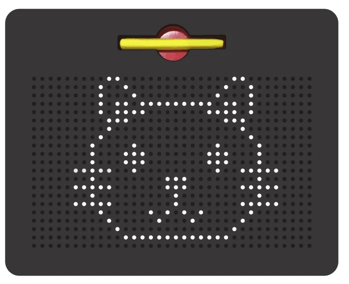 Portable Children Learning Tool Magnetic Drawing Board Educational Toys For Kids With 714 Dots