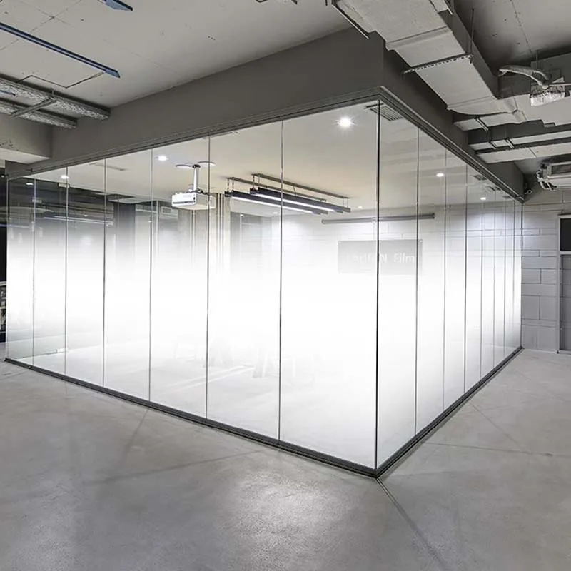 LF20DF Dual Feather Office Glass Film Privacy Film living room bathroom intelligent Fluted glass film PDLC
