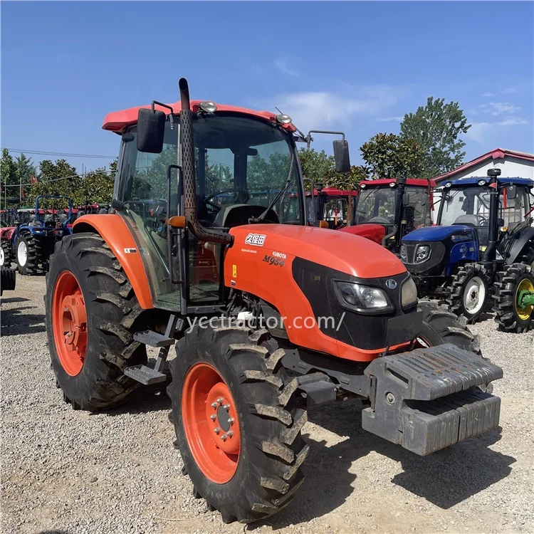 Kubota 95hp 4wd б/у Тракторные колеса запчасти для сельскохозяйственной техники шиномонтажный трактор