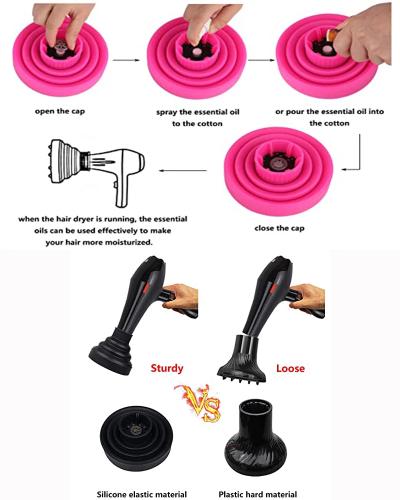 Hair dryer stand Salon styling tools, hotel must-have folding hair  dryer hair diffus