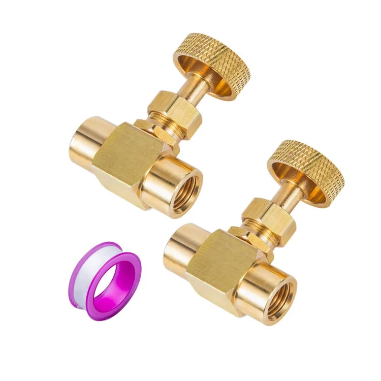Сверхмощный латунный сменный игольчатый клапан управления 1/4 дюйма Npt Female X 1/4 дюйма Npt Female