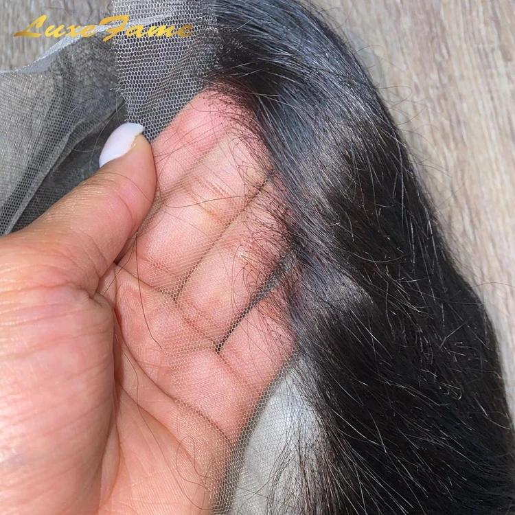 
Wholesale human hair 13x6 HD Transparent Lace Frontal Closure,Film Transparent Swiss Lace Frontal,5x5Thin HD Lace Frontal Vendor 