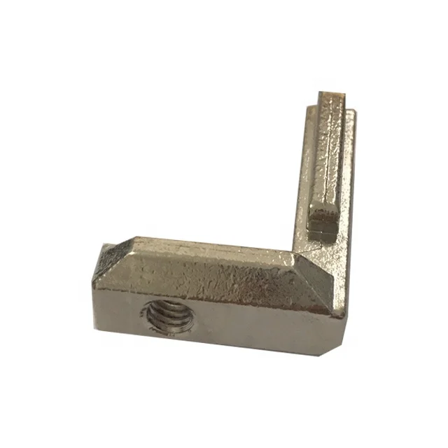 3030 Profile Fastener  Nickel Coated Zinc Alloy Interior Bracket For Aluminium Blind Bracket