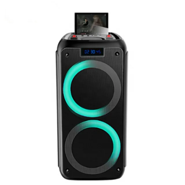 Temeisheng TMS-825 25W RMS Professional Audio Speaker with Disco Lights EQ Election Active Sound for Home Outdoor Party