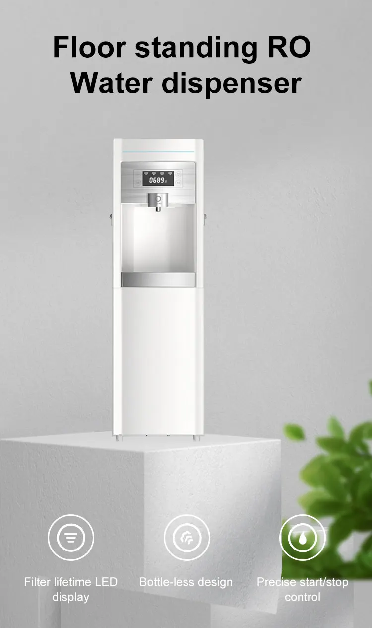 
ANGEL Health and safety RO 10L Tank smart water purifier Hot and Cold Floor standing manual water dispenser 