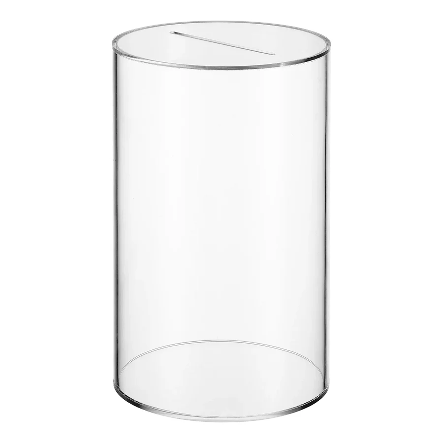 Round Acrylic Piggy Bank for Saving Coins