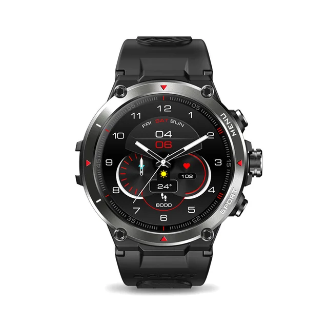 [The New 2022] Zeblaze Stratos 2 GPS Smart Watch AMOLED Display 24h Health Monitor 5 ATM Long Battery Life Smartwatch for Men