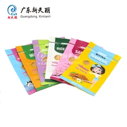 plastic bath salt packaging bag stand-up zipper plastic bag for natural ocean sea salt packaging