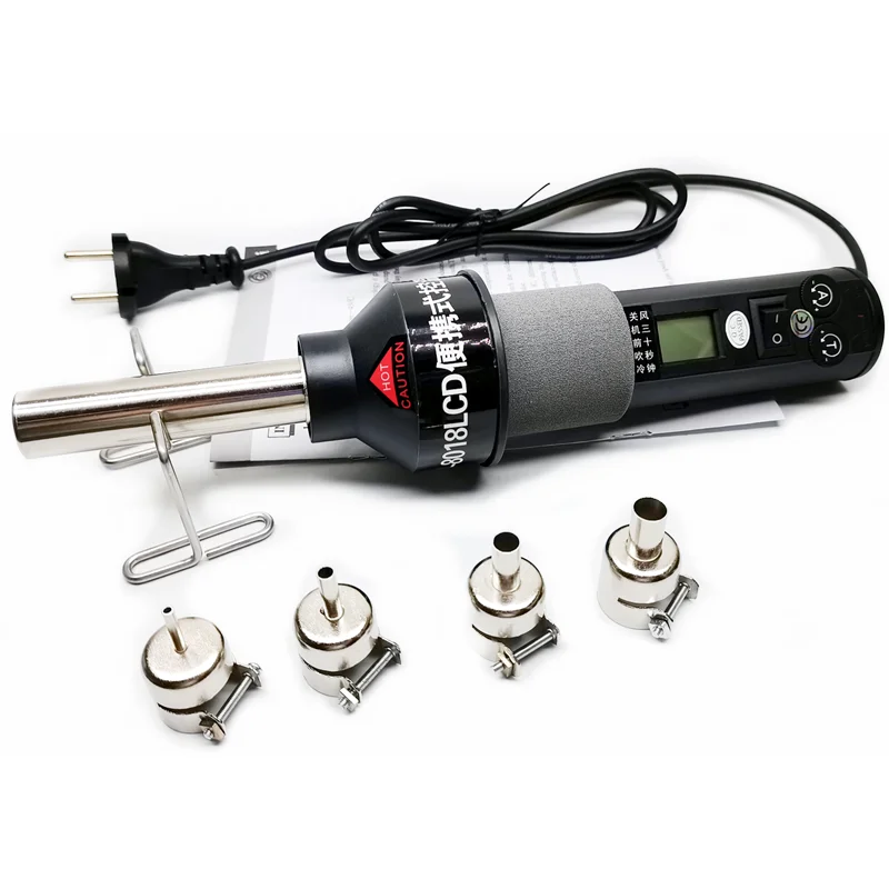 Portable digital display hot air electromechanical heat tool temperature adjustable LED display heat shrink rework station 8018