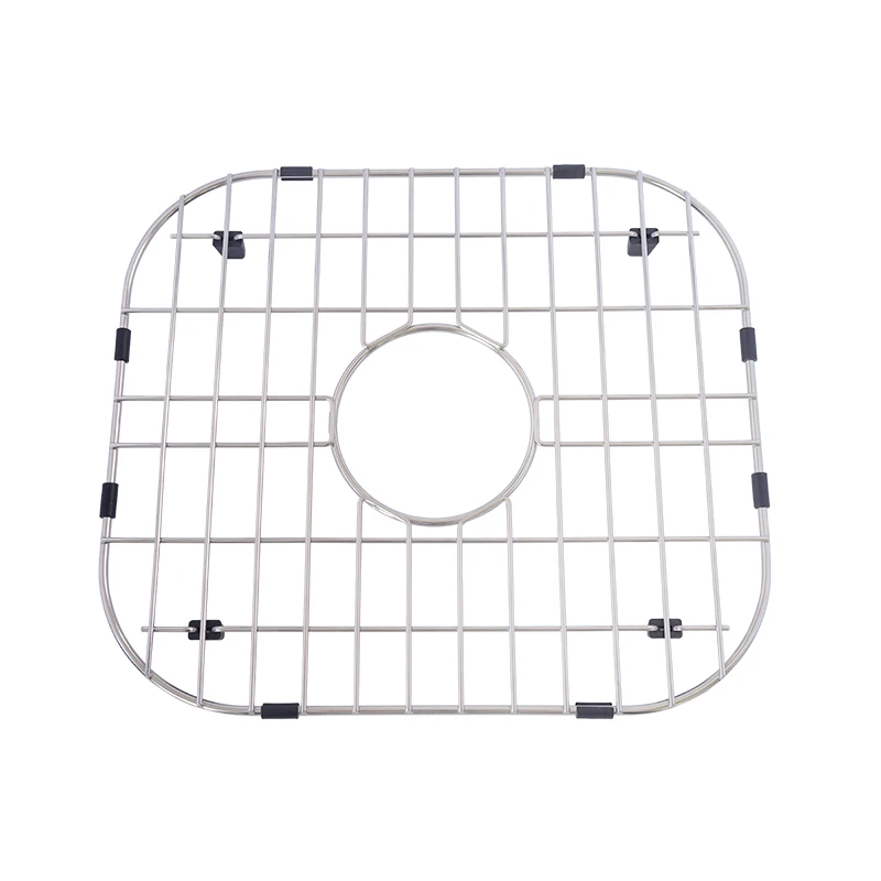 Сделанная на заказ защитная Прямоугольная нижняя часть из нержавеющей стали, металлический хромированный кухонный органайзер, протектор, проволочная сетка для раковины