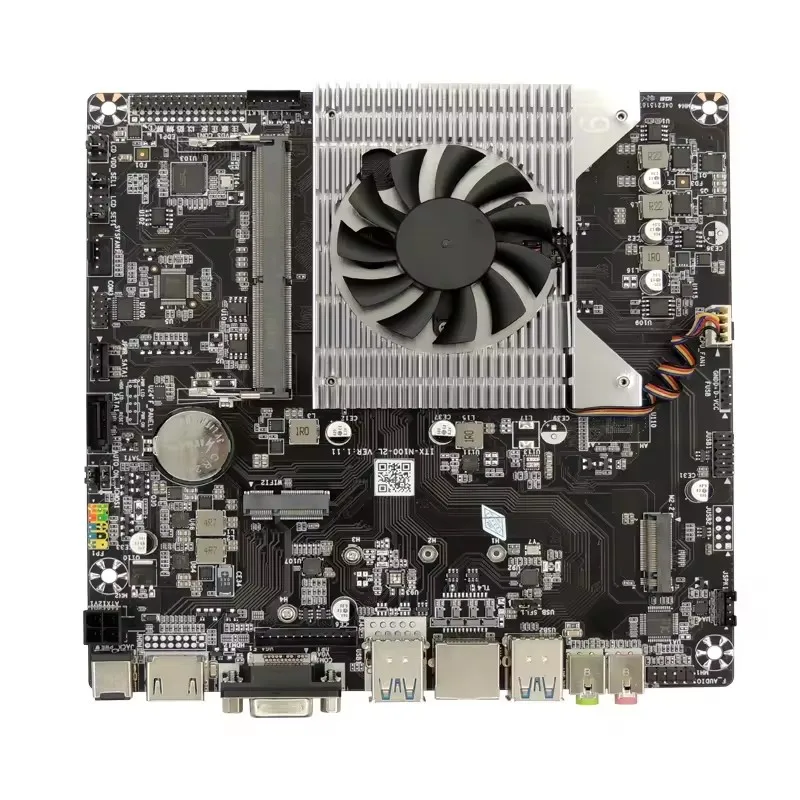 N100 материнская плата с DDR4 HDMI2.0 Dual Lan 8x USB 6x COM безвентиляторная 12 В SIM Слот SOC Placa Mae