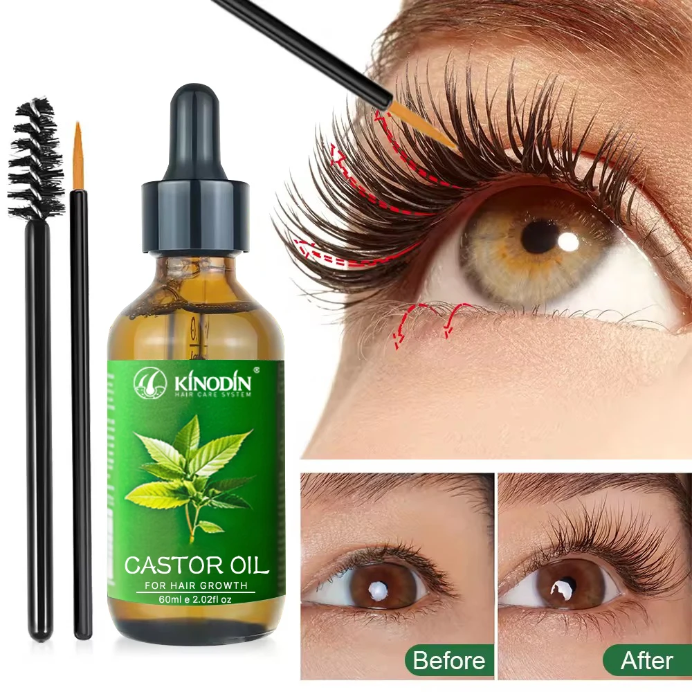 100% pure hair growth Castor oil  Dry Damaged Hair rosemary growth serum for Stronger Thicker and Longer Hair