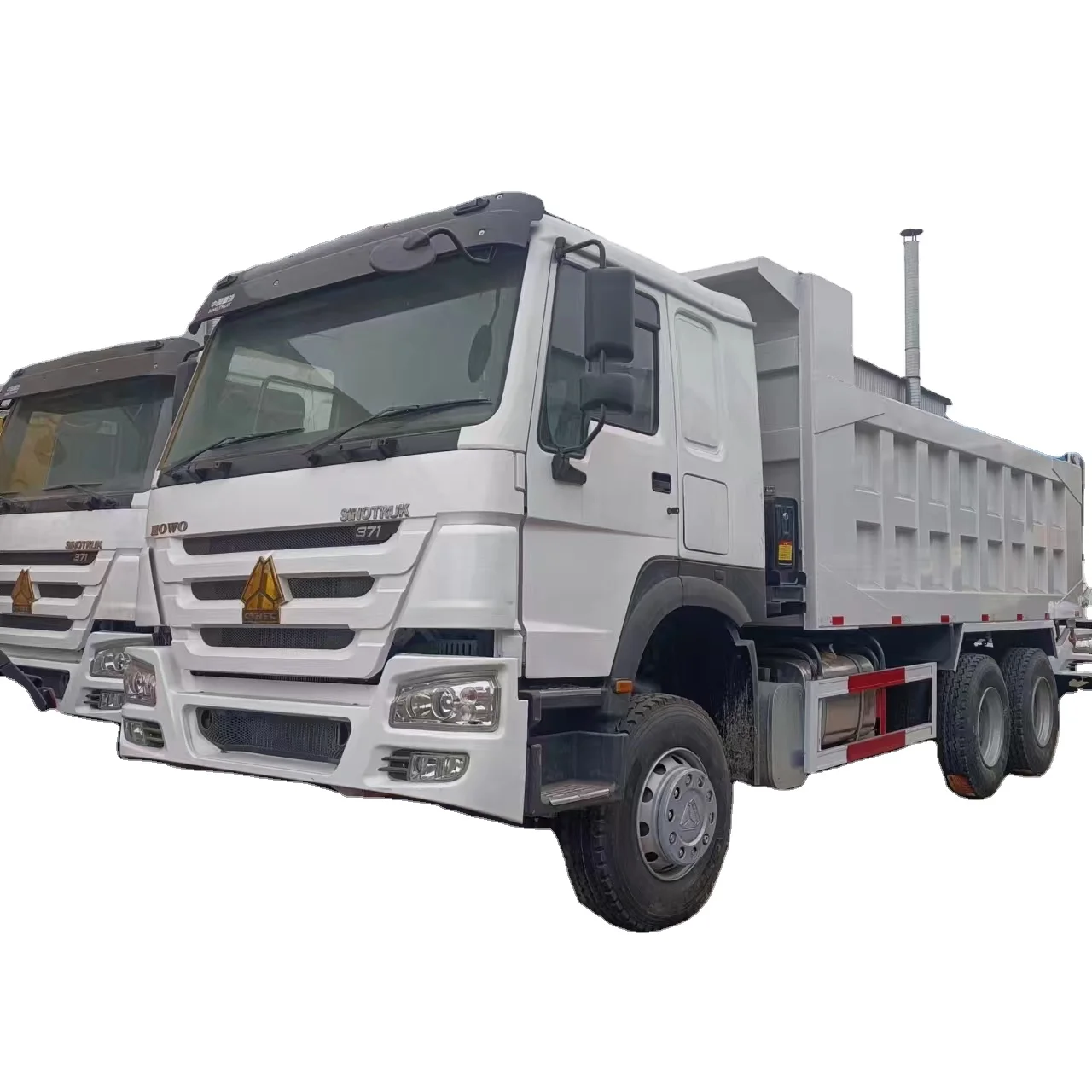 Export second-hand Howo dump truck with 371 hp dump truck double bridge slag transport vehicle