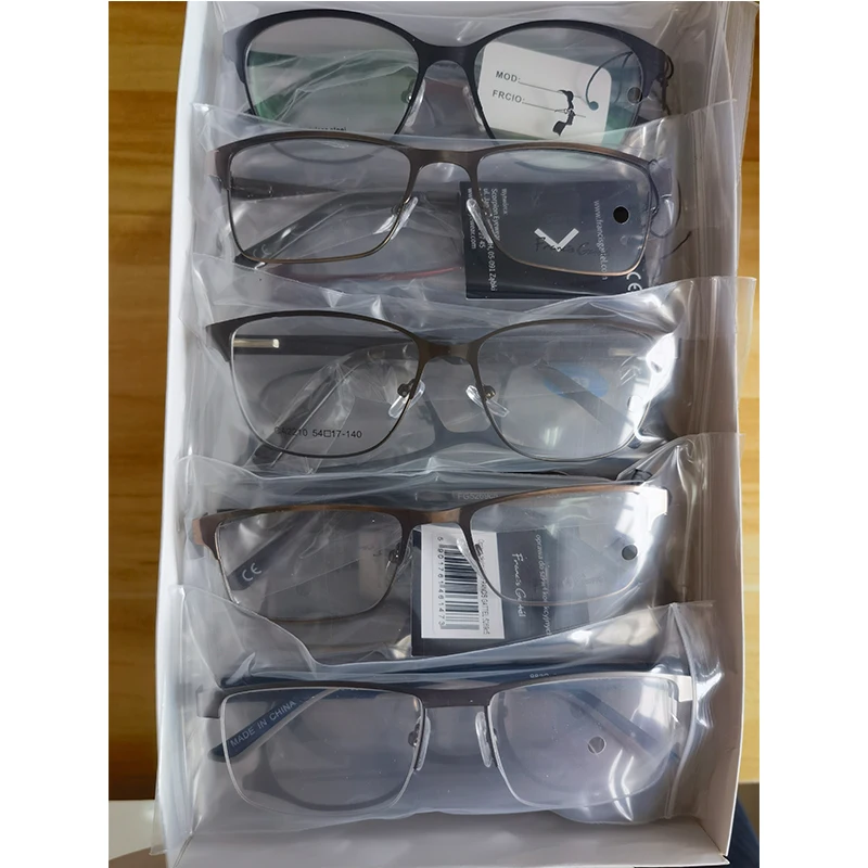 Wholesale Ready Stock Mixed Cheap Eyeglasses Frames metal Stainless Optical Frame Women Men Assorted Metal Optical Spectacle