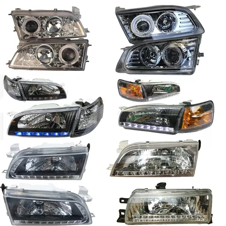 LED Car headlights Corner Light Set For Toyota Corolla Light AE92 AE100 AE101 AE110 CRYSTAL Modified Car headLights