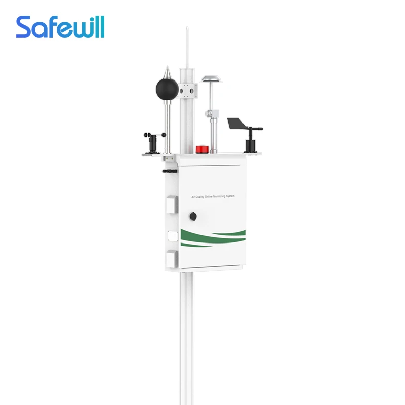 SAFEWILL ES80A-A6 outdoor air monitor station air pollution monitoring mesureing device system