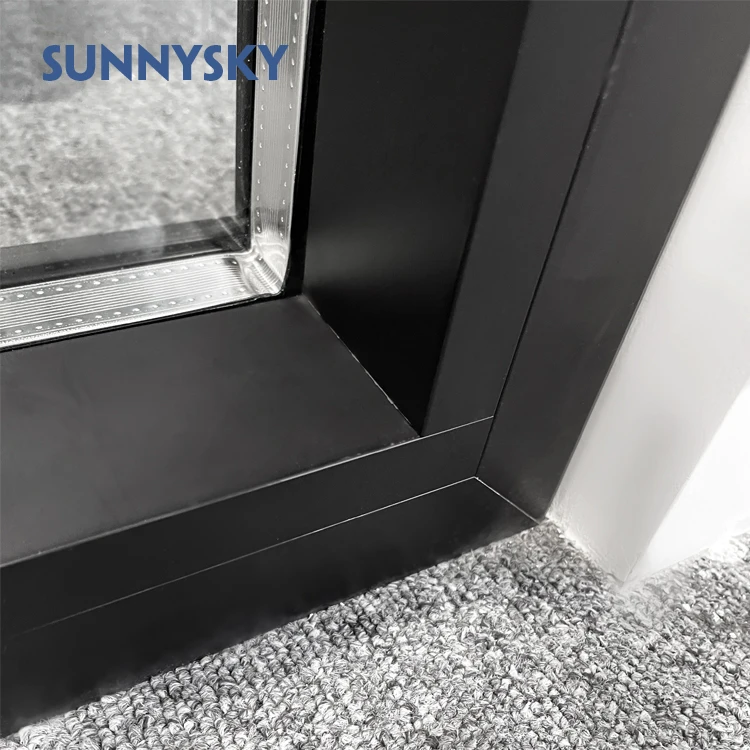 high end 600mm x 3600mm fixed large glass square window