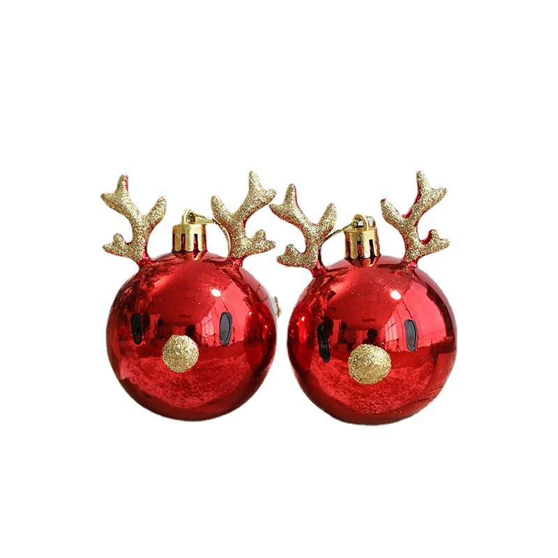 Christmas decorations elk decorations Christmas tree hanging decorations plastic ceiling hanging hanging ball