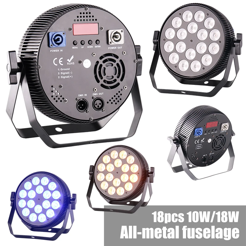 18 * 10w rgbw  led par light dmx stage light par 10w for DJ Disco show party Bar KTV