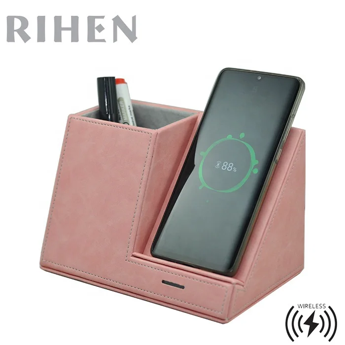 Wireless Charger with Desk Organizer, Wireless Charging Station for iPhone 13/13 Pro/12/11/Samsung Galaxy S22/S21/S20