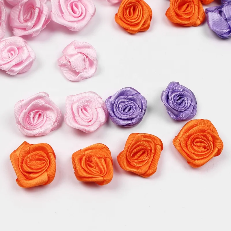 Handmade Gift Bow Ribbon Decoration Wholesale Small Rose Bow Flower