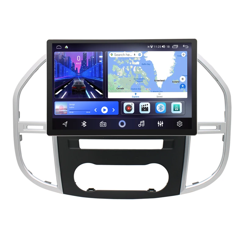 Android Car Gps navigation carplay 13.3 inch 2K screen  For Mercedes Benz Vito W447 2014-2020 Auto Electronics Car Radio Stereo