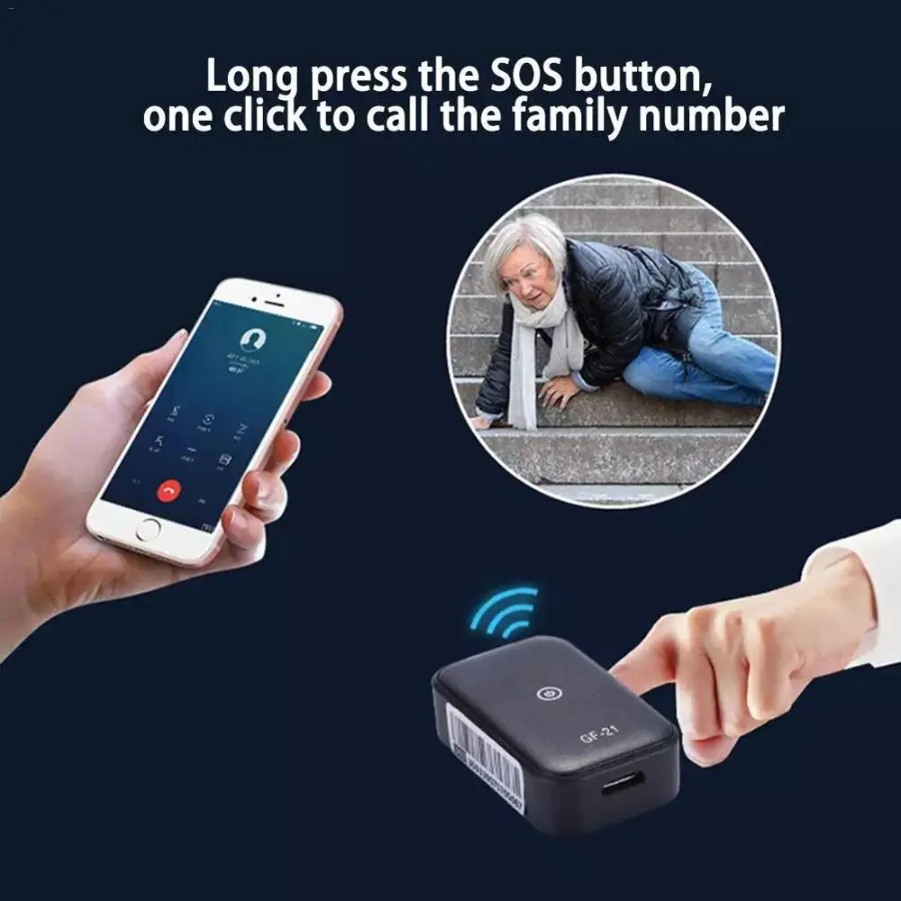 Hot seller GF-21 mini GPS locator stangby long time small size tracking system clear positioning mini tracker devices AGPS/LBS