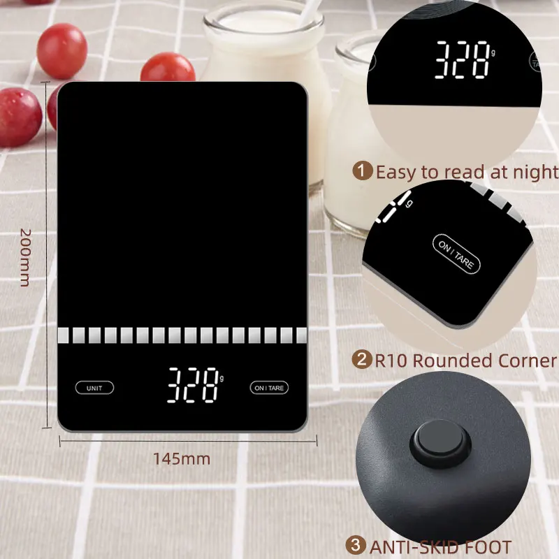 Guangdong Canny LED Digital food weight scale home kitchen scale 10  kg 1 gram