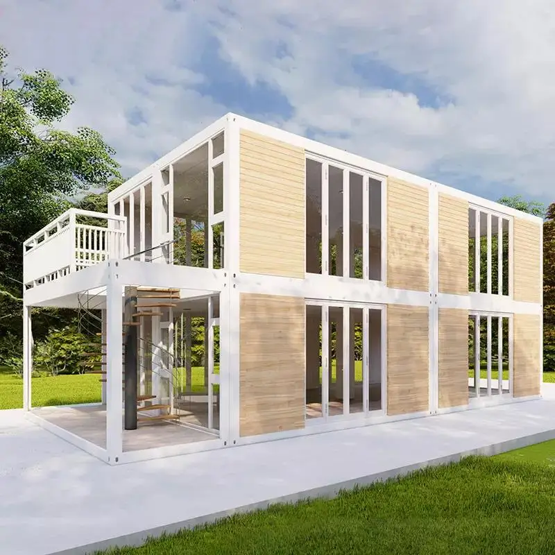 Low Cost Prefab Warehouse Hotel Room Prefab 20ft Mobile House Shopping Container Warehouse