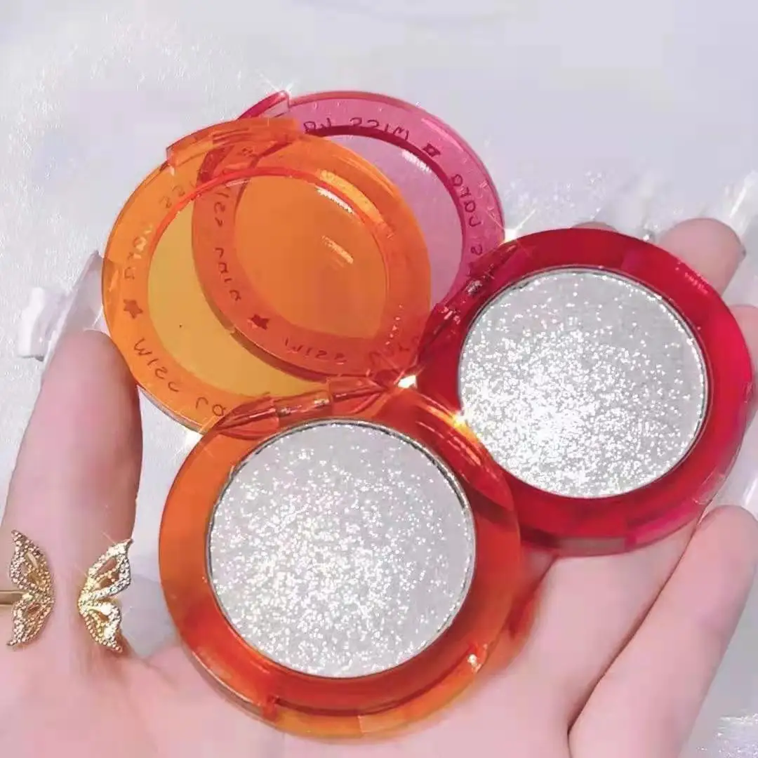 Private label 3 color diamond mochi mashed potato high-gloss pearlescent long-lasting waterproof custom logo maquillaje