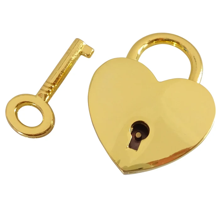 Cheap wedding lock small safety beautiful zinc alloy luggage lock heart shaped love padlock