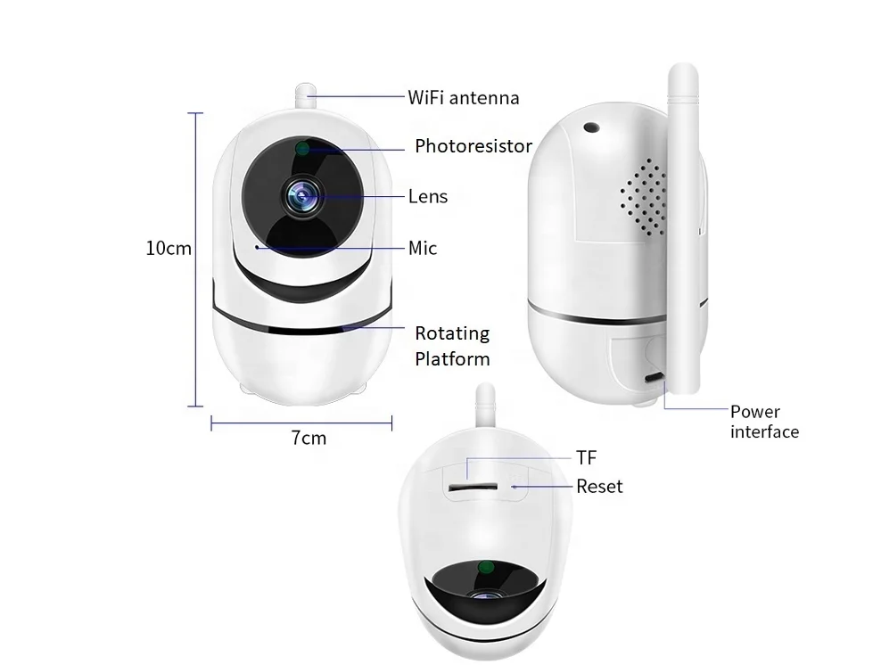 Indoor WIFI Wireless IP Camera Video Surveillance Mini 1080/720P Baby monitor Home CCTV Security Camera WIFI 2MP