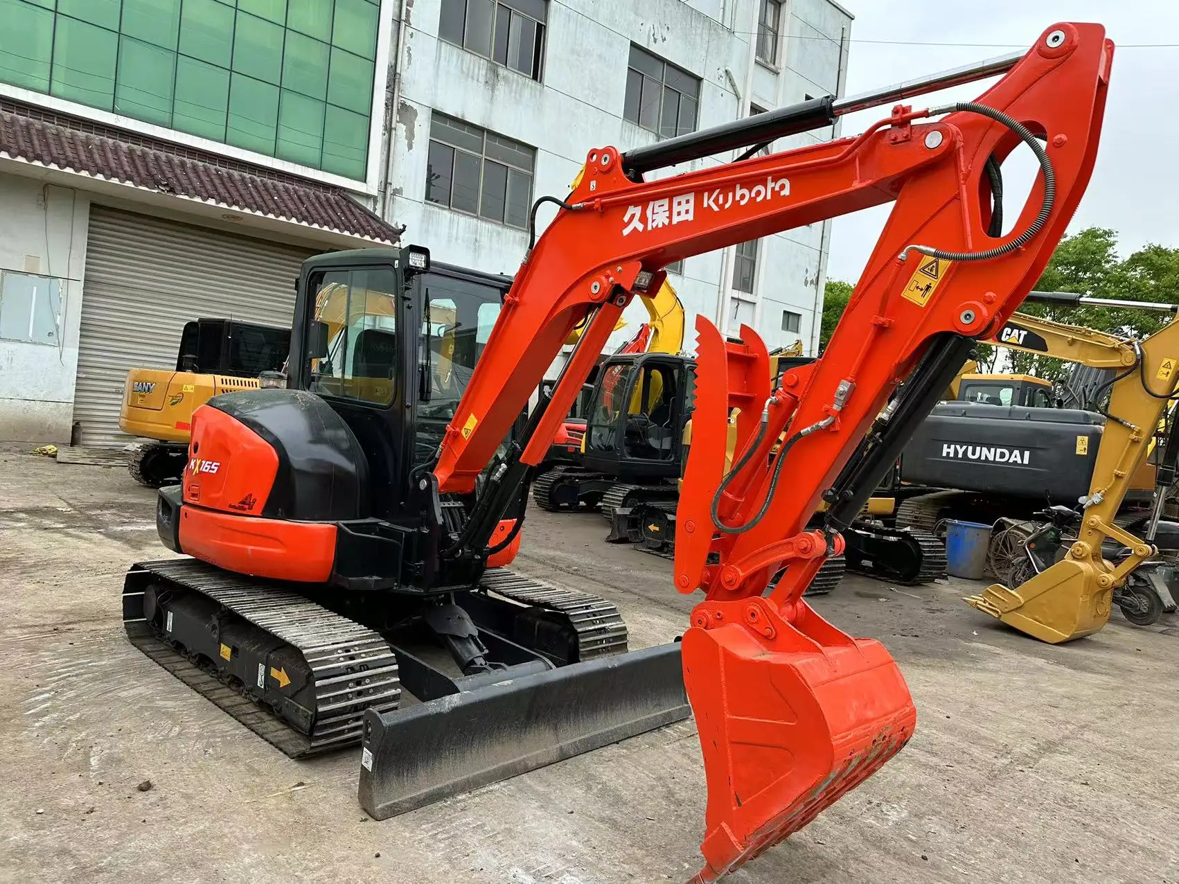 Japan Kubota подержанный экскаватор KX165-5 оригинальный Подержанный гидравлический гусеничный U30 KX155 строительная техника хорошее