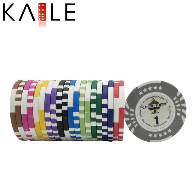China factory supply 14g poker chips clay five stars texas with cash value custom logo sticks for casino entertainment products
