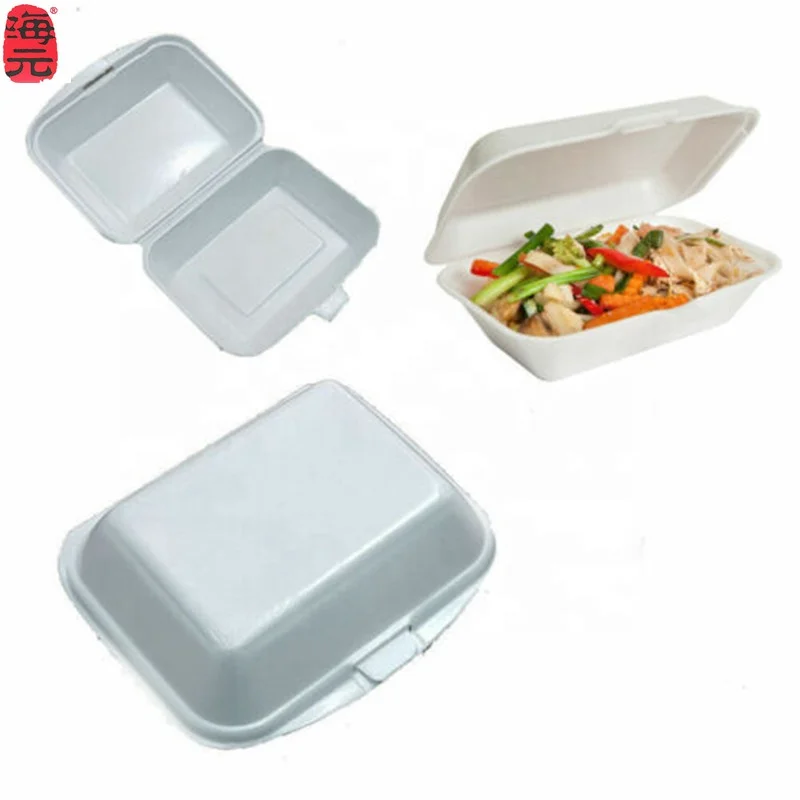 PS EPS foam disposable fast food lunch box burger box