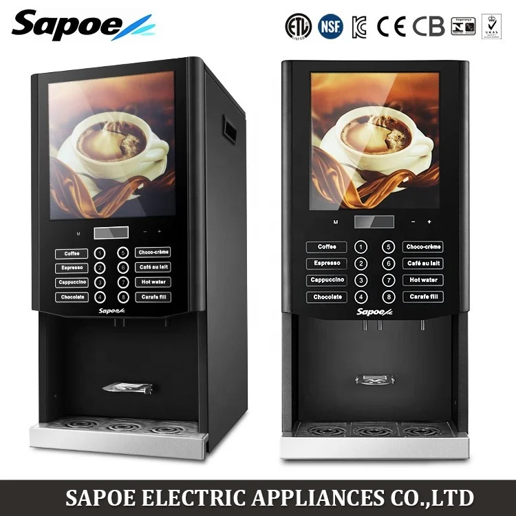 Professional 7 different kinds commercial fully automatic public coffee machine for sale