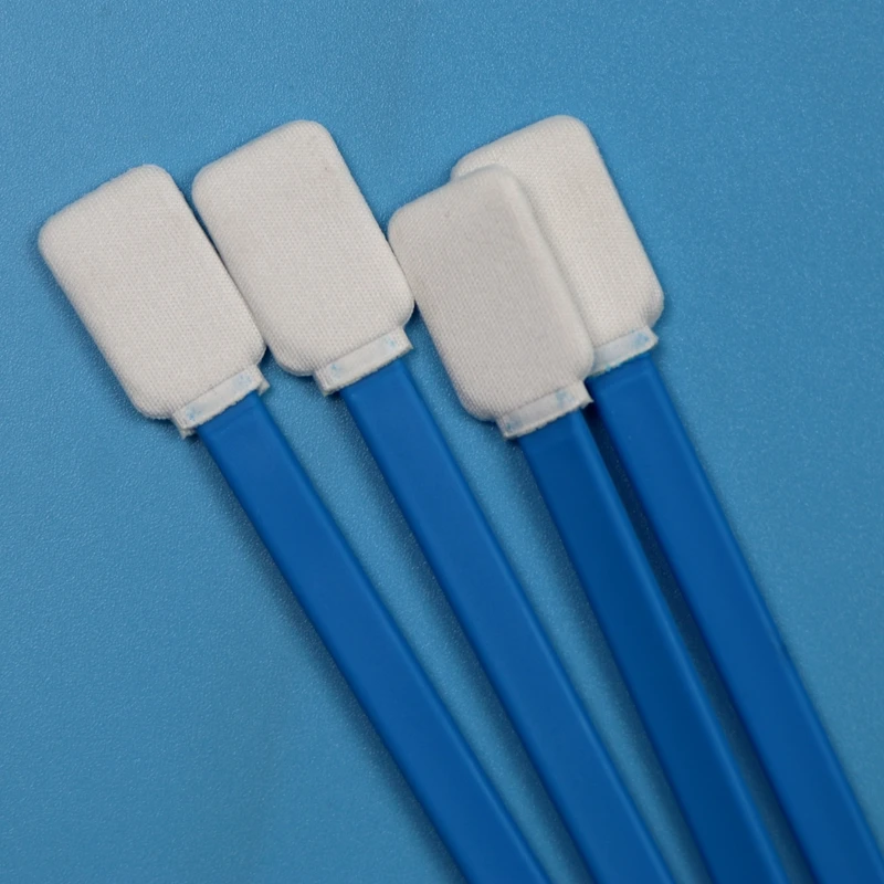 714 Lint Free Flat Rectangular Polyester Swab Cleanroom Microfiber Swab for Screen Cleaning