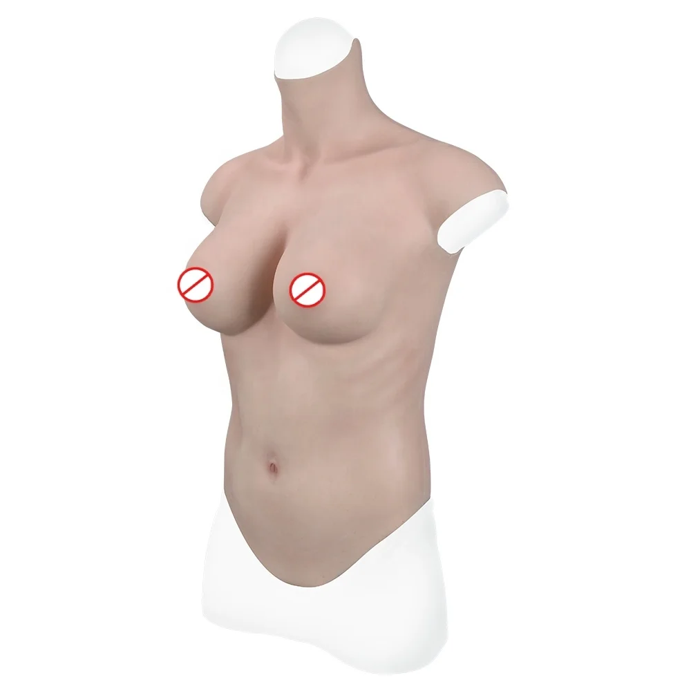 Silicone High Collar Tits Crossdresser Huge Fake Boobs Male to Female Silicone Breast Bra Silicone Breast Forms for Drag Queen