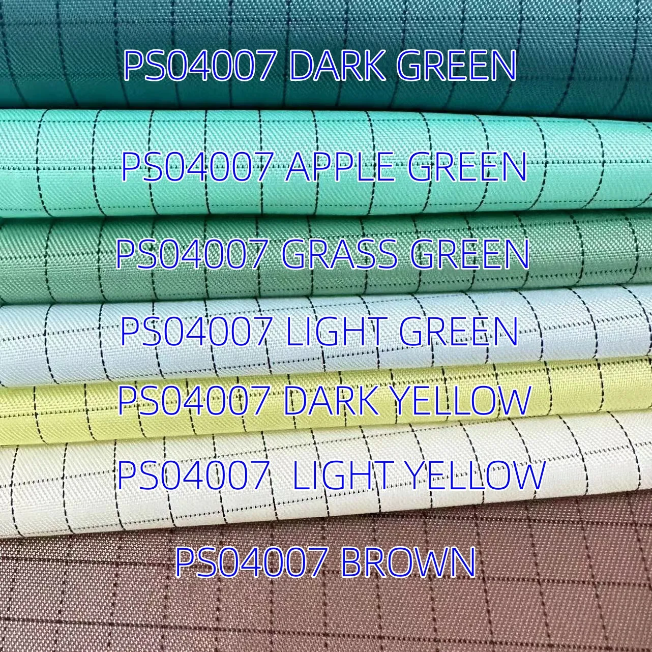 Medical polyester electrical conductive antistatic esd poly yarn carbon fiber clothing fabric for clean room workwear