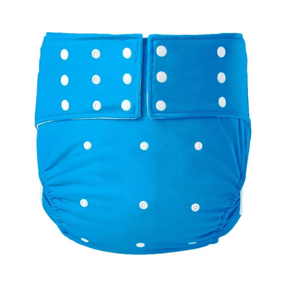 Plus Size Adult Cloth Diaper Pants Washable Leak Proof Elderly Diaper Inserts Waistband Snap Adjustable