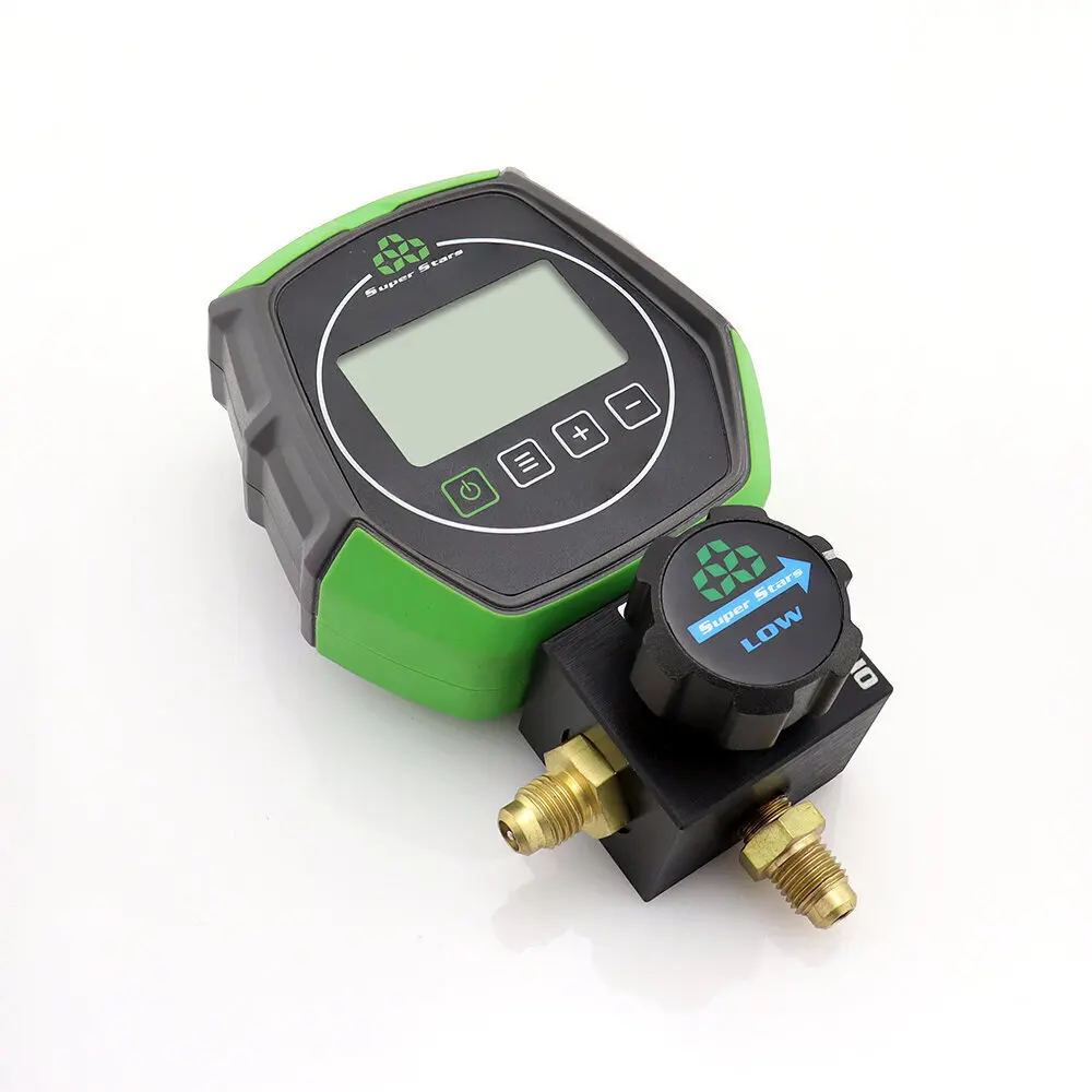 SUPER STARTS ST-B168D Digital Single Meter for R22 R404A R407C R410A Refrigerant Pressure Gauges for Air Conditioner Parts