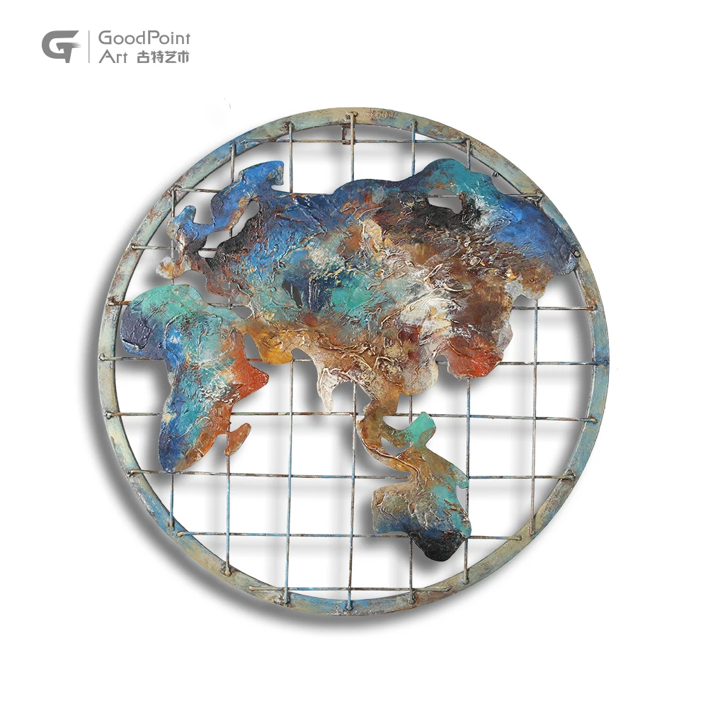 
Map design wall decor for kids room hanging wonderful metal map 